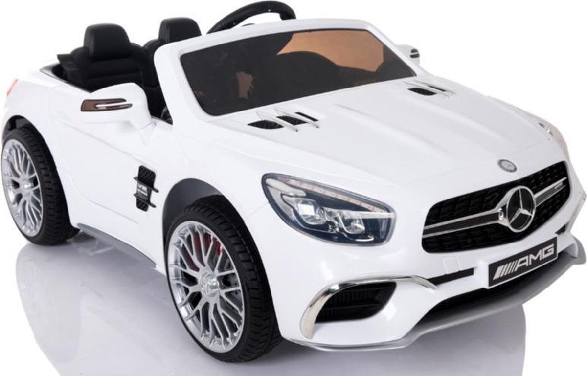 Mercedes Benz SL65 Wit - MP4 Scherm - Softstart | Elektrische Kinderauto | Met afstandsbediening